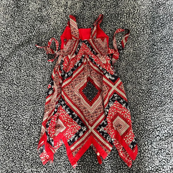 NWOT-Heartworks / Blueberry Boulevard-Handkerchief Hem Sleeveless Dress-Size 6X - Picture 6 of 10